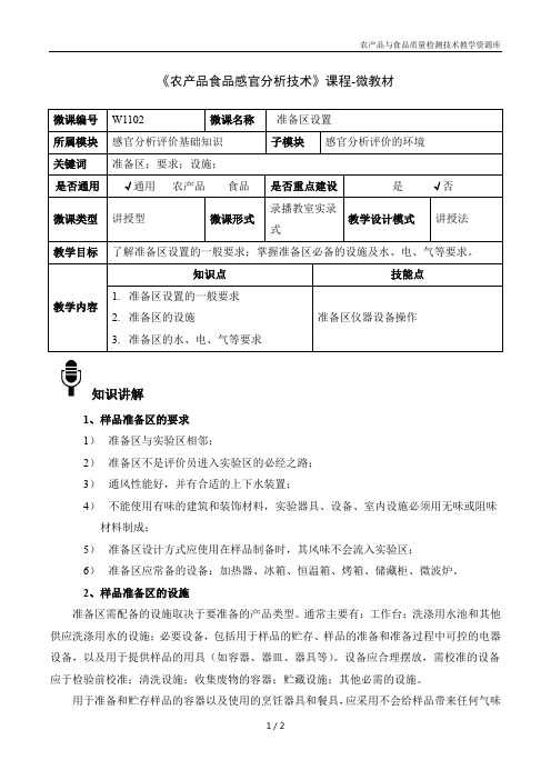 农产品感官分析技术W1102-4-微教材