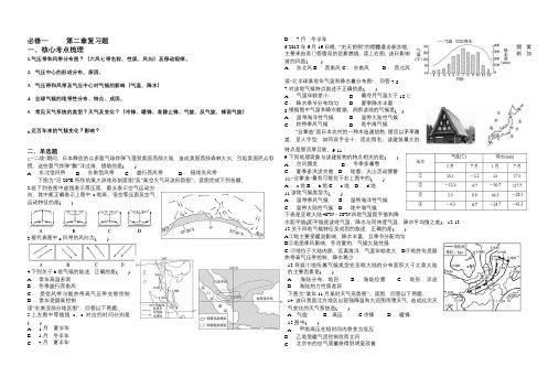 山东省德州市平原第一中学2018-2019年高二上学期必修1第2章复习题与答案