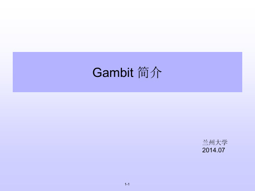 gambit简介