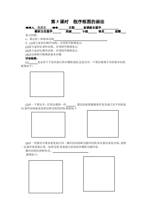 程序框图的画法