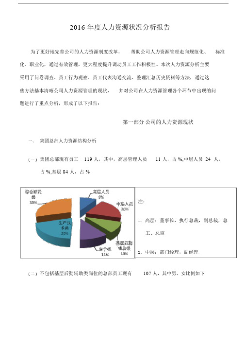 公司人力资源状况分析报告.doc