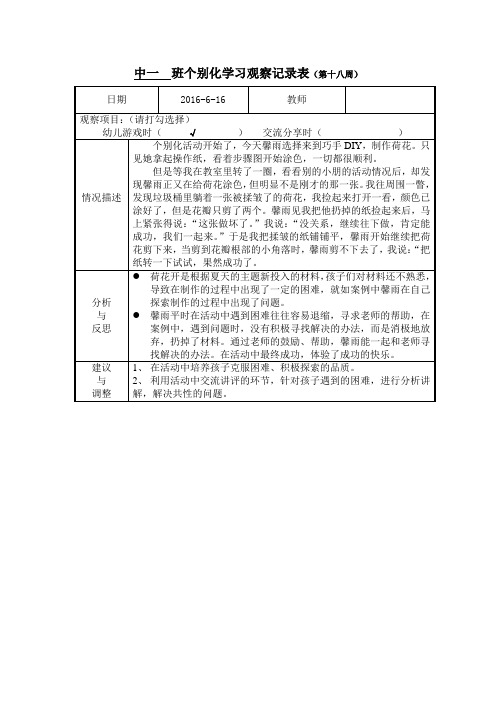 幼儿园中班个别化观察案例 (18)