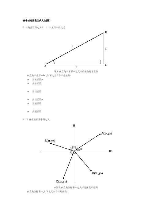 三角函数公式大全(很详细)