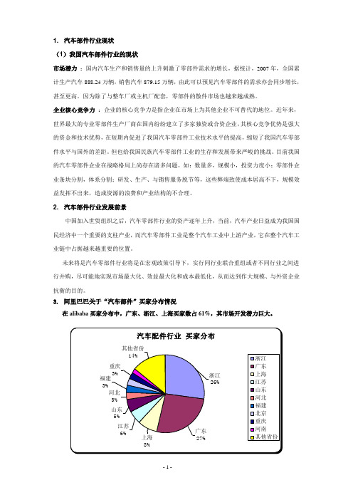 汽车部件行业分析报告