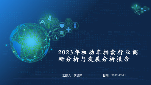 2023年机动车拍卖行业调研分析与发展分析报告