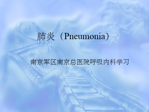 【呼吸系统学习】-肺炎