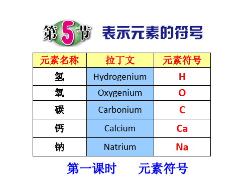 浙教版科学八年级下册2.5表示元素的符号课件_2