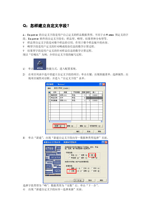 Empower Software 编写自定义字段与计算信噪比_V1