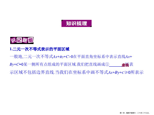 2017版高考数学课件：6.3  简单的线性规划