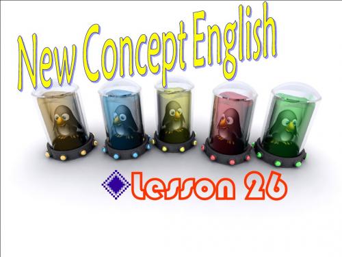 新概念英语 New Concept English Lesson 26