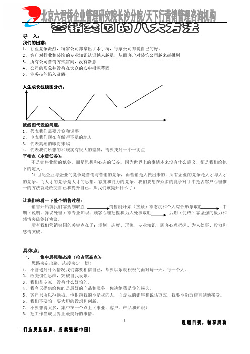 营销突围的八大方法