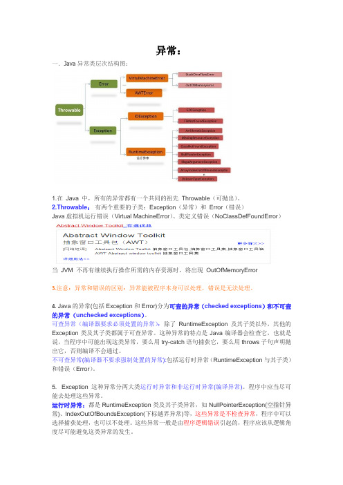 异常抛出