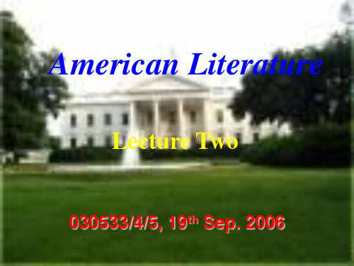 美国文学史Part 1 the literature of colonial America