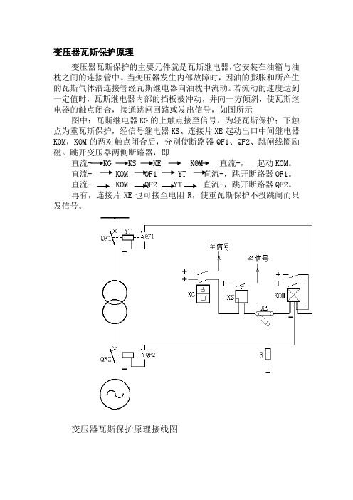 变压器瓦斯保护原理