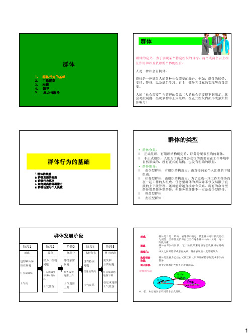 5.组织行为学-群体行为的基础