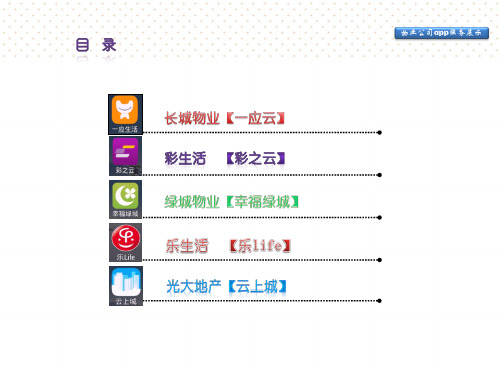 物业公司app服务展示(ppt文档)