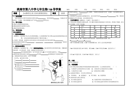 第五章人体内废物的排出