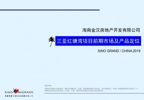 三亚红塘湾旅游商务酒店的项目前期市场及产品定位40PPT2008年-精选文档