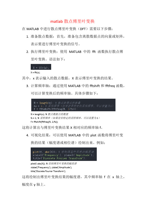 matlab散点傅里叶变换