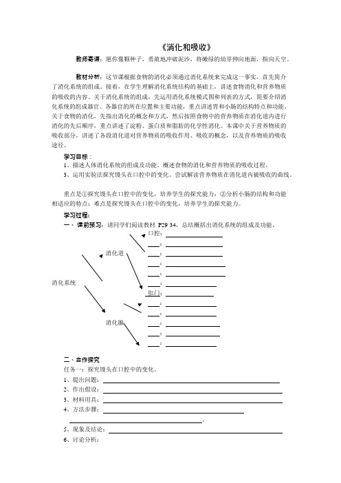 (完整版)消化和吸收_导学案(含答案),推荐文档