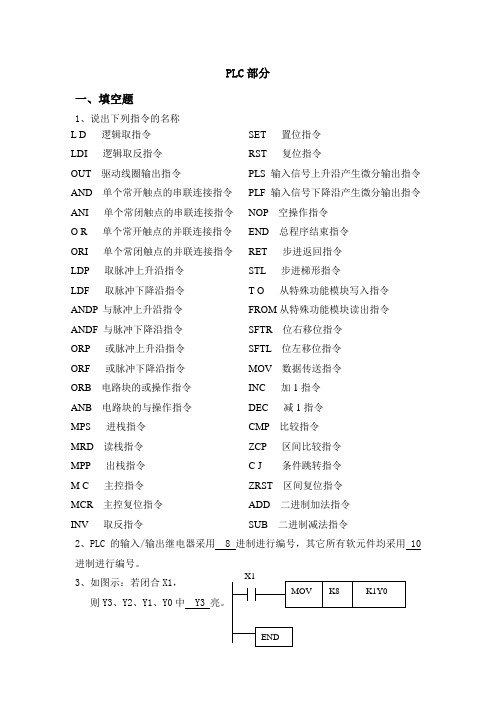 plc考试试题及参考答案要