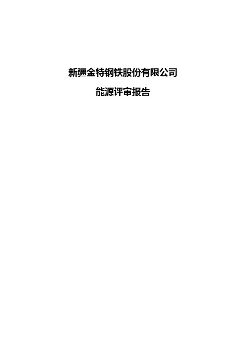 能源评审报告