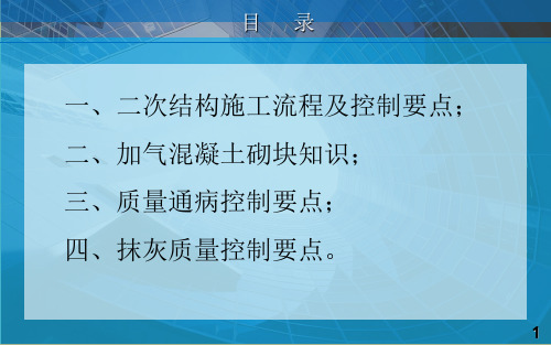 二次结构施工质量控制要点ppt精选文档课件