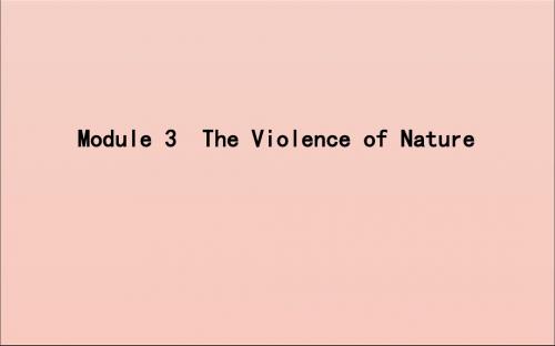 2020版高考英语一轮复习Module3TheViolenceofNature课件外研版必修3