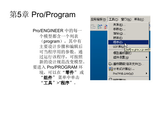 PROE,ProProgram