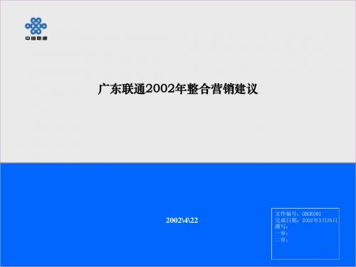 联通品牌规划 PPT幻灯片Powerpoint