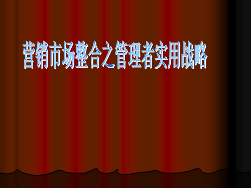 市场整合营销IMC系统模块设计