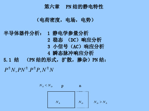 半导体物理200606PN结的静电特性