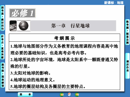 高中地理 第一章地球与地图 第一讲