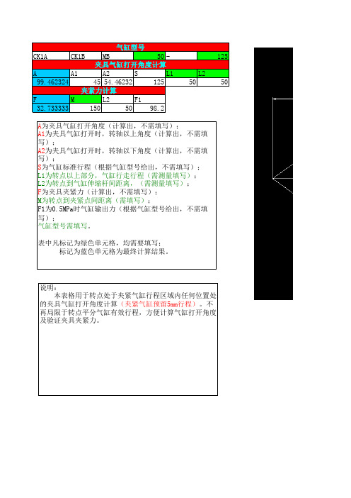 夹具验证表