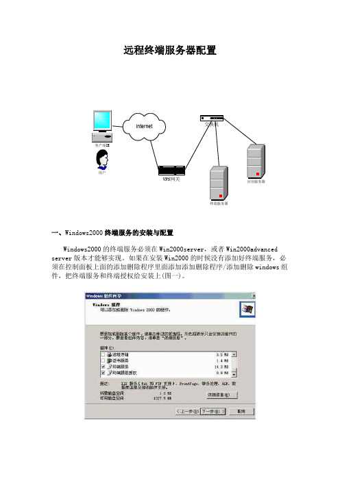 远程终端服务器配置