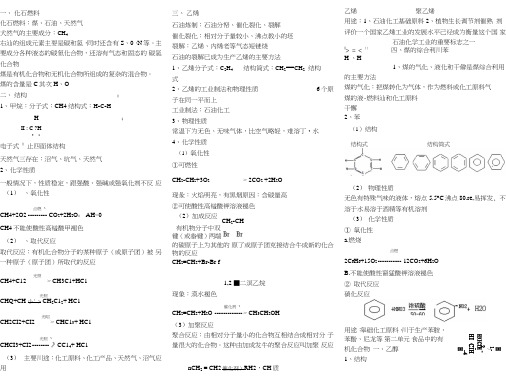 人教版化学必修2有机物知识点总结.doc