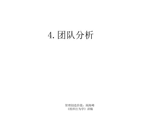 行动学习 激发管理潜能教学课件-群体、团队