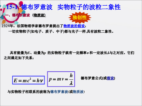 大学物理15量子物理基础