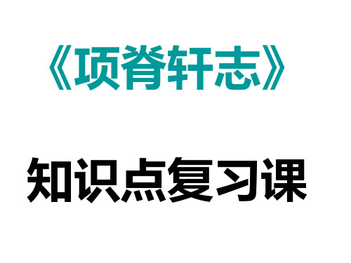 《项脊轩志》知识点复习课电子教案