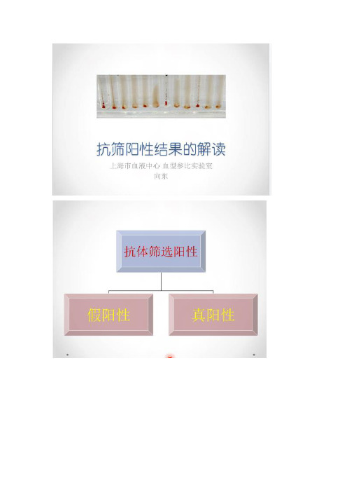 抗筛阳性结果解读
