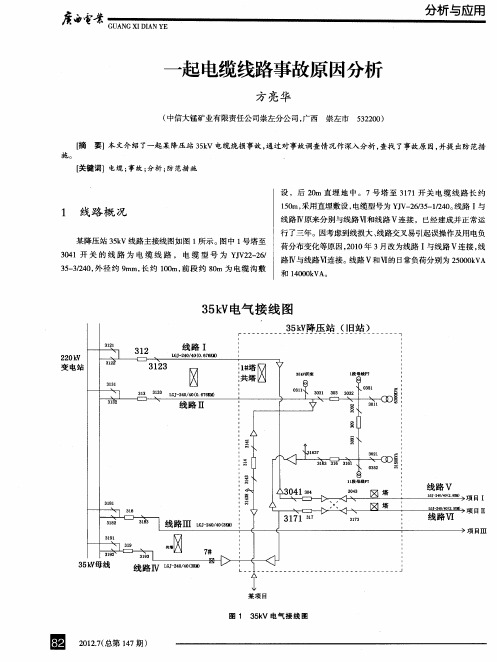 一起电缆线路事故原因分析