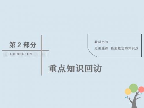 2018届高考物理二轮复习 重点知识回访 2-7 再记物理学史课件