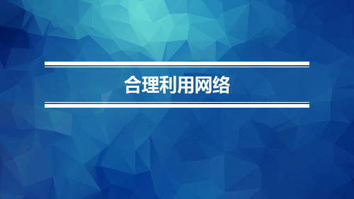 人教版《道德与法治》八年级上册2.2《合理利用网络》课件(16张PPT)