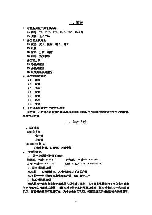 异型管生产技术