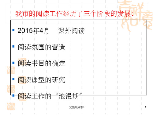 小学语文单元整体教学ppt课件