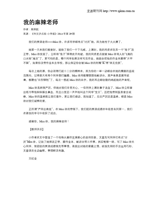 我的麻辣老师