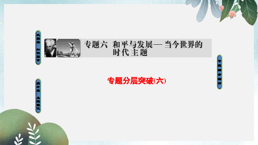 2017_2018学年高中历史专题6和平与发展__当今世界的时代主题专题分层突破课件人民版选修3