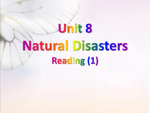 《Natural disasters》ReadingPPT