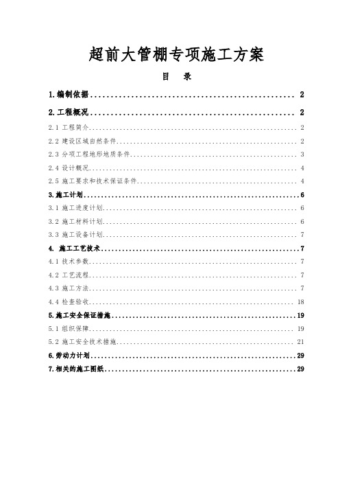 超前大管棚专项施工方案