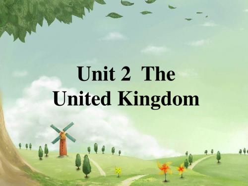 英语一轮复习B5Unit2  The United Kingdom